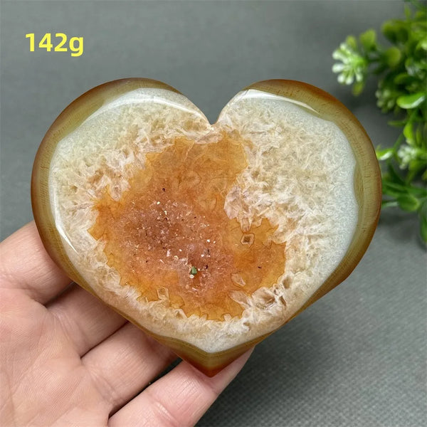 Red Agate Geode Heart-ToShay.org