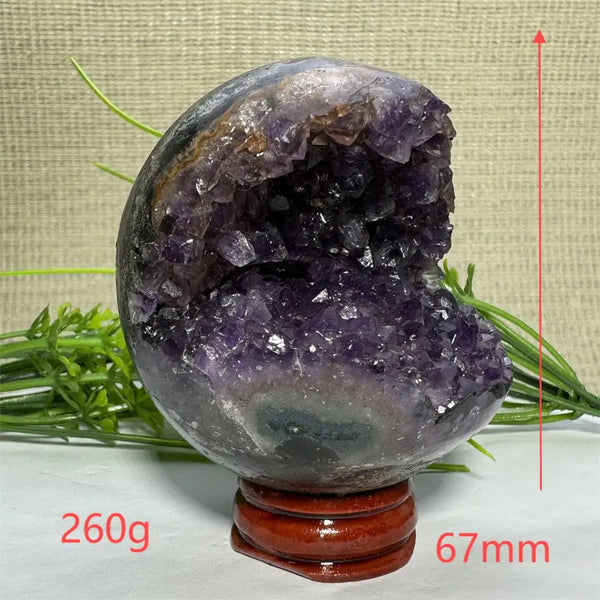 Purple Amethyst Cluster Ball-ToShay.org