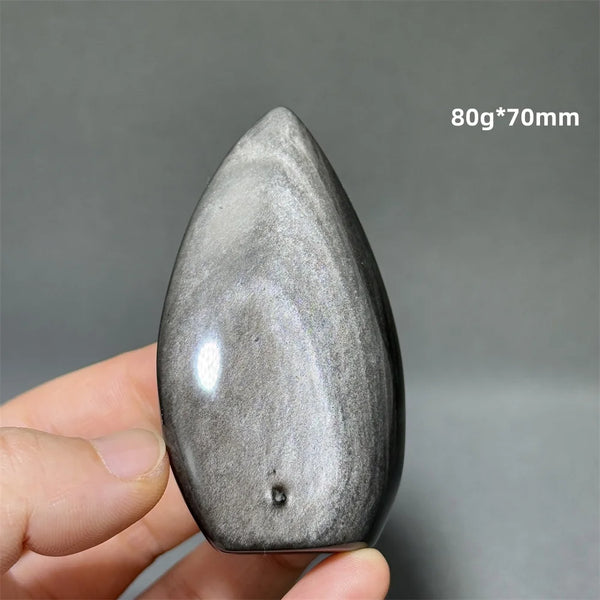 Silver Obsidian Torch-ToShay.org