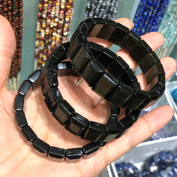 Black Gold Obsidian Bracelet-ToShay.org