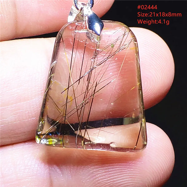 Yellow Rutilated Quartz Pendant-ToShay.org
