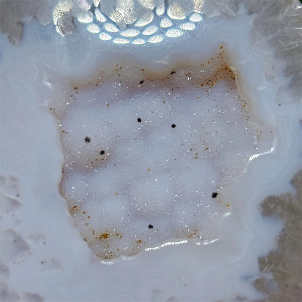 Blue Agate Druzy Moon-ToShay.org