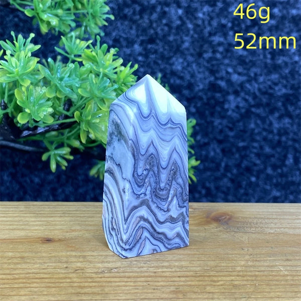 Blue Striped Agate Tower-ToShay.org