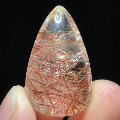 Red Copper Rutile Pendant-ToShay.org