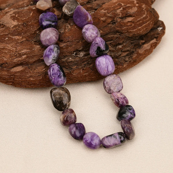 Purple Charoite Nugget Beads-ToShay.org