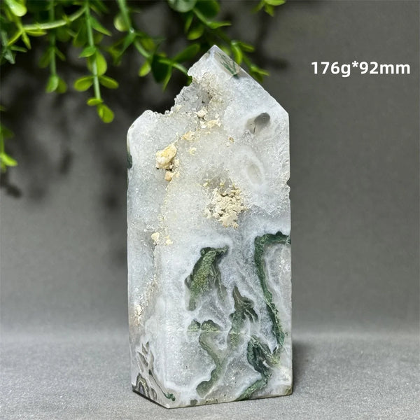 Green Aquatic Agate Tower-ToShay.org