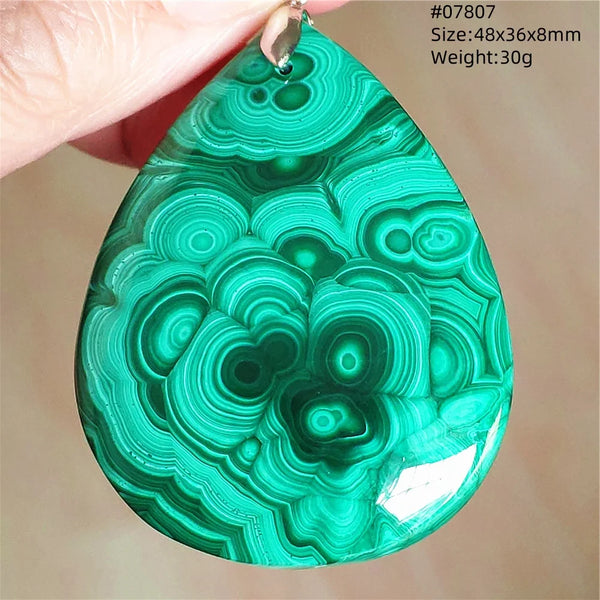 Green Malachite Chrysocolla Pendant-ToShay.org
