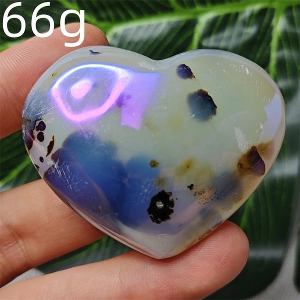 Yellow Tree Agate Heart-ToShay.org