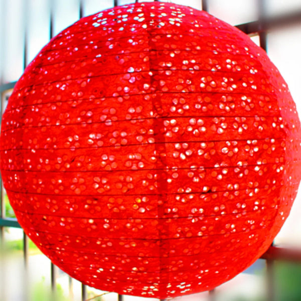 Red Lace Lantern-ToShay.org
