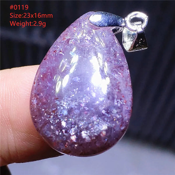 Blue Blood Red Lolite Pendant-ToShay.org