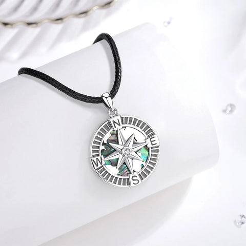 Silver Compass Pendant-ToShay.org