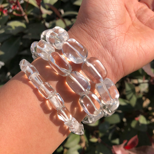 Clear Rock Quartz Bracelet-ToShay.org