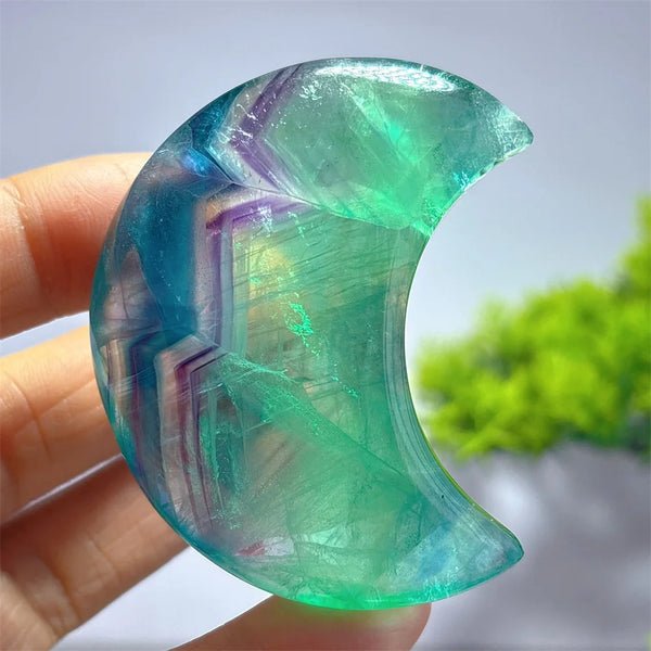 Rainbow Fluorite Moon-ToShay.org