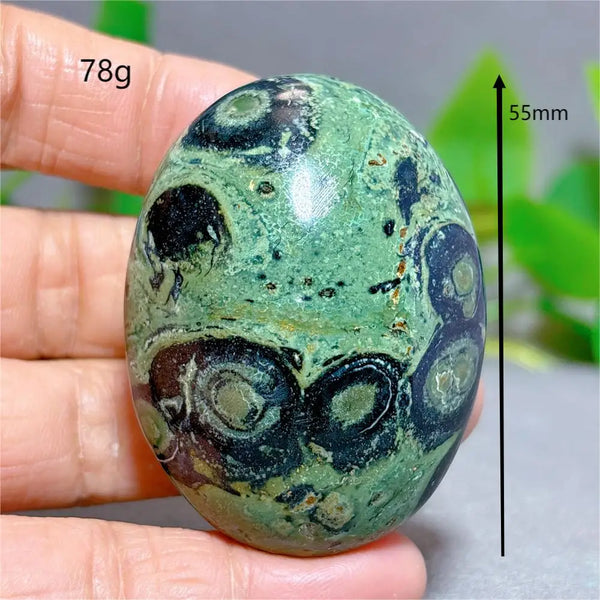 Green Malachite Palm Stone-ToShay.org