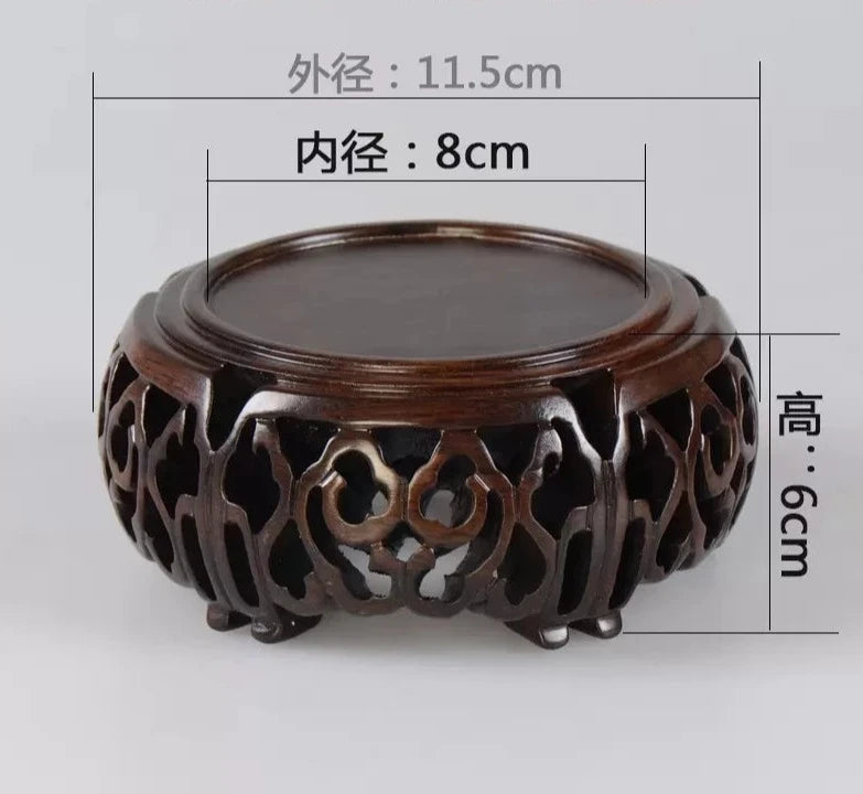 Black Sandalwood Carved Base-ToShay.org