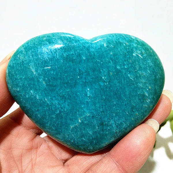 Blue Amazonite Stone Heart-ToShay.org