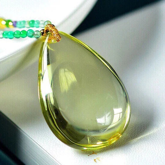 Yellow Citrine Quartz Pendant-ToShay.org