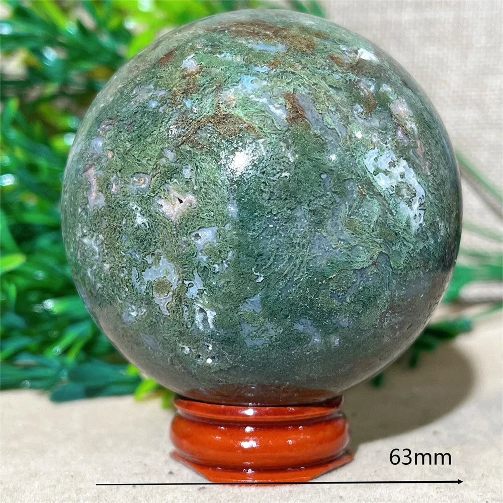 Green Moss Agate Ball-ToShay.org