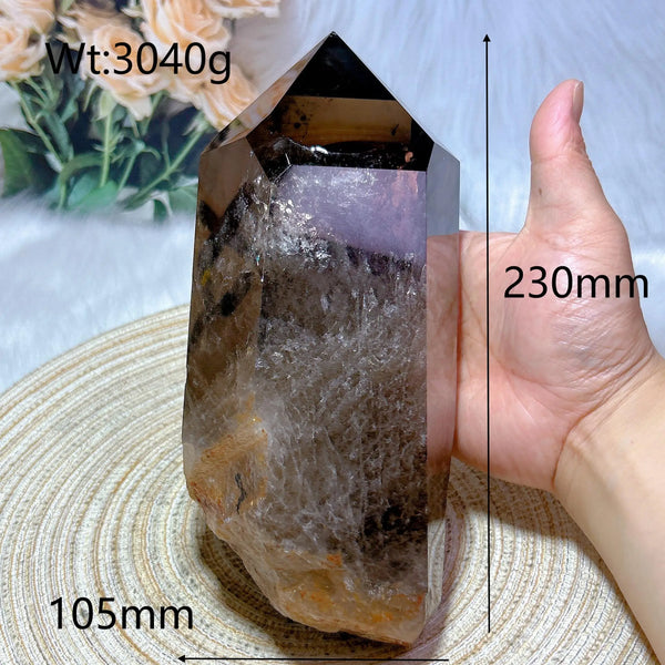 Smokey Rainbow Quartz Tower-ToShay.org