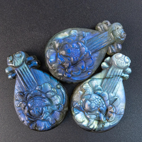 Blue Flash Labradorite Pendant-ToShay.org
