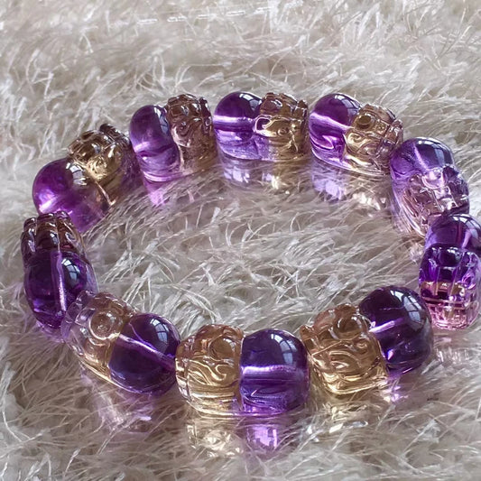 Purple Ametrine Pi Xiu Bracelet-ToShay.org