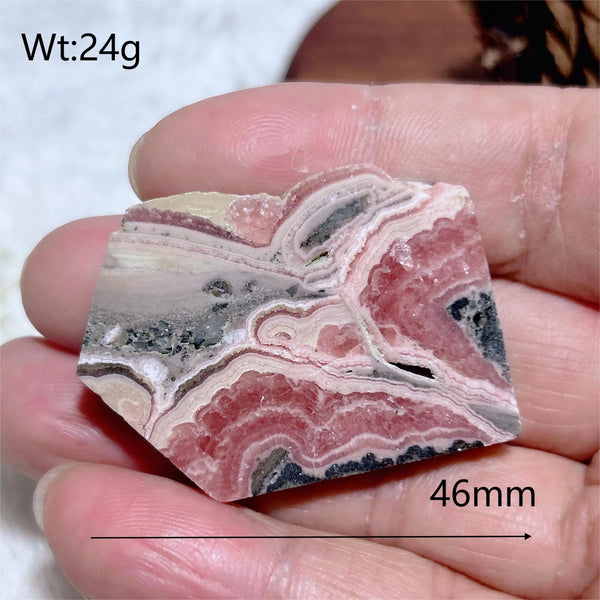 Pink Rhodochrosite Slice-ToShay.org