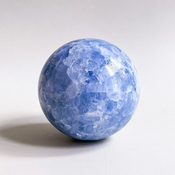 Blue Calcite Celestite Ball-ToShay.org