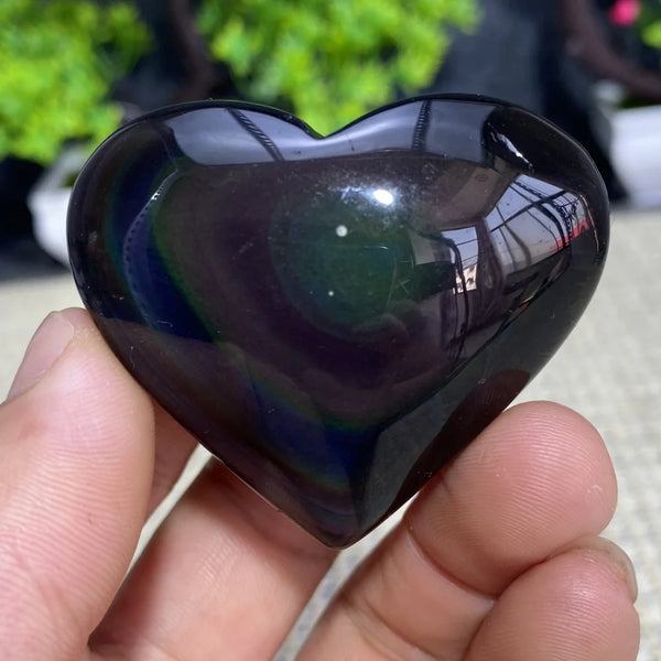 Rainbow Obsidian Heart-ToShay.org