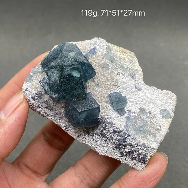 Blue Fluorite Crystal-ToShay.org