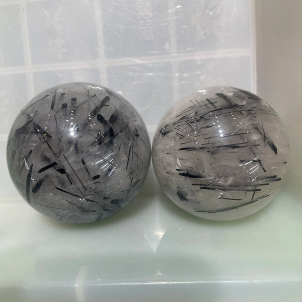 Black Hair Quartz Ball-ToShay.org