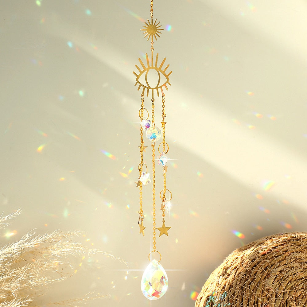 Sun Moon Crystal Sun Catcher-ToShay.org