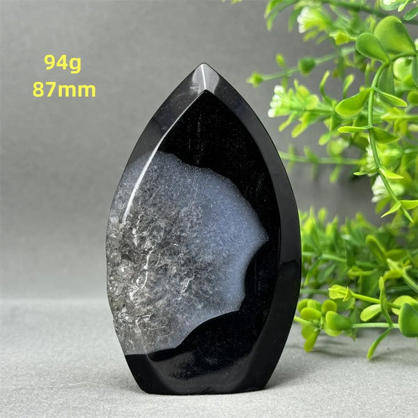 Black Onyx Geode Torch-ToShay.org