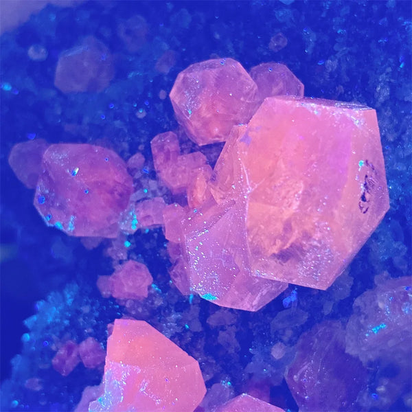 Blue Druzy Calcite Crystal-ToShay.org