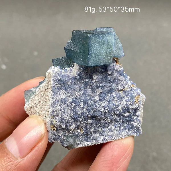 Blue Fluorite Crystal-ToShay.org