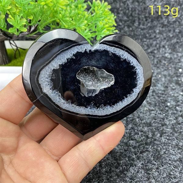 Black Agate Geode-ToShay.org