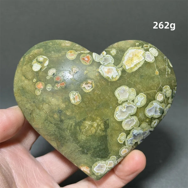 Green Rainforest Jasper Heart-ToShay.org