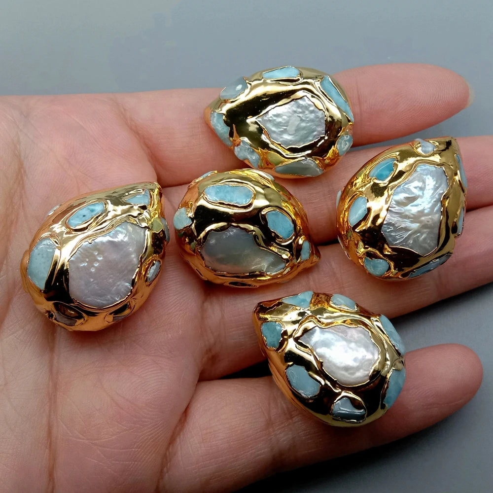 White Pearl Pave Beads-ToShay.org