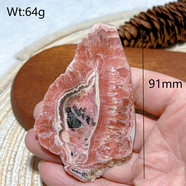 Pink Rhodochrosite Slice-ToShay.org