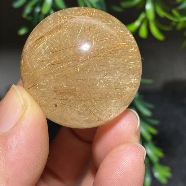 Gold Rutilated Quartz Ball-ToShay.org