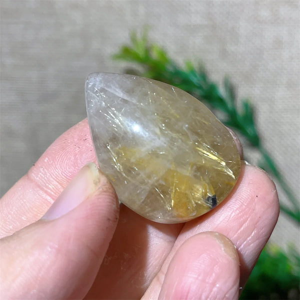 Gold Rutile Quartz Pendant-ToShay.org