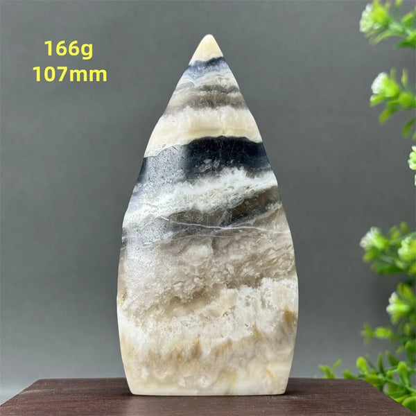 White Fluorite Agate Flame-ToShay.org