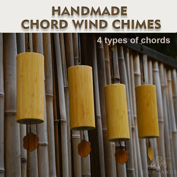 Bamboo Chord Wind Chimes-ToShay.org