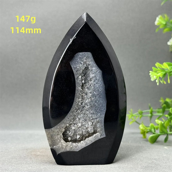 Black Onyx Geode Torch-ToShay.org
