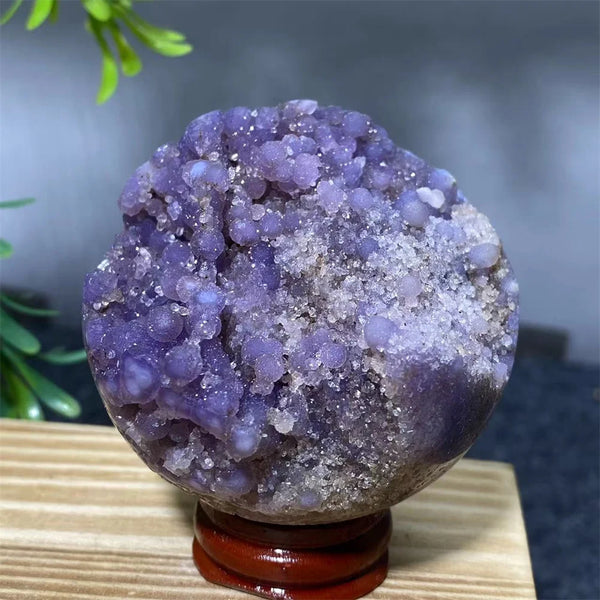 Purple Grape Agate Ball-ToShay.org