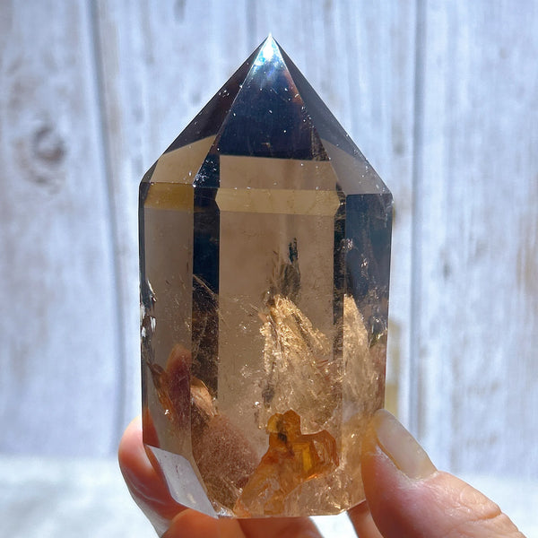 Smokey Rainbow Quartz Point-ToShay.org