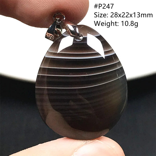 Black Lace Agate Pendant-ToShay.org