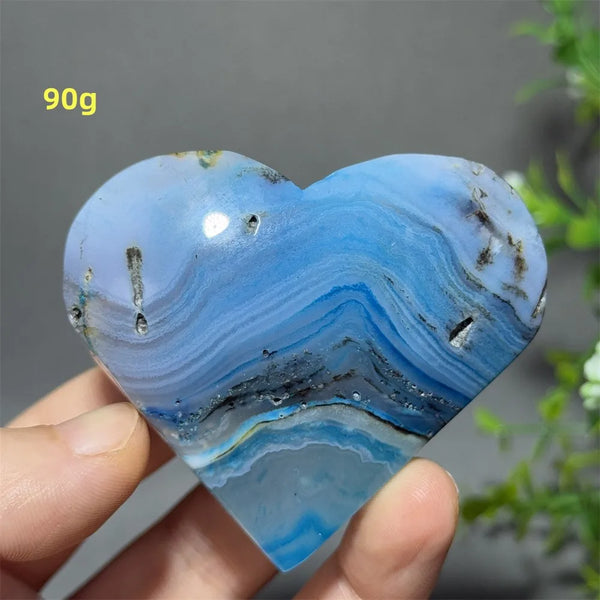Blue Agate Heart-ToShay.org