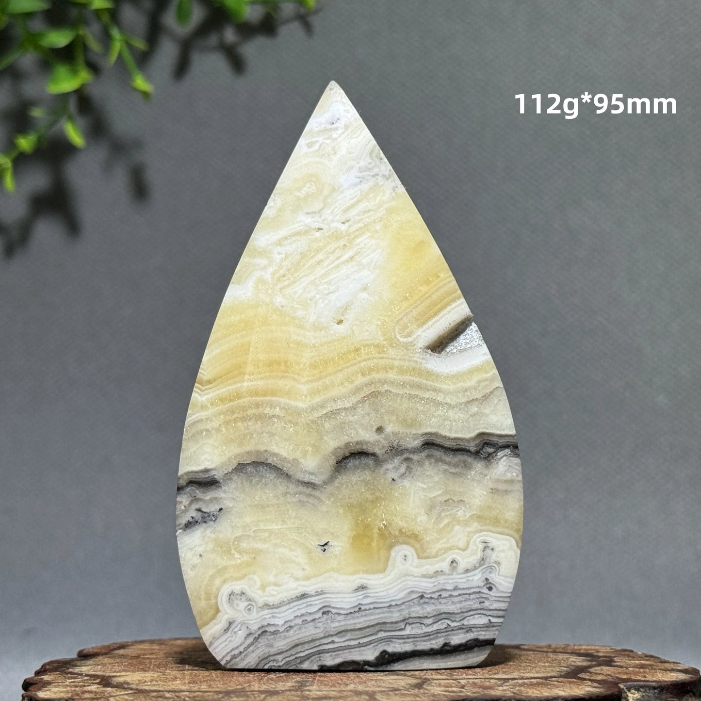 Grey Stripe Agate Torch-ToShay.org