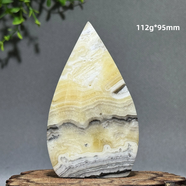 Grey Stripe Agate Torch-ToShay.org