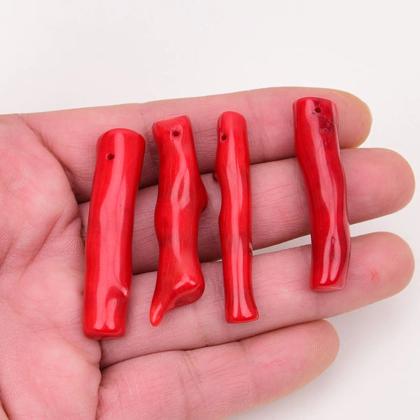 Red Coral Branch Beads-ToShay.org